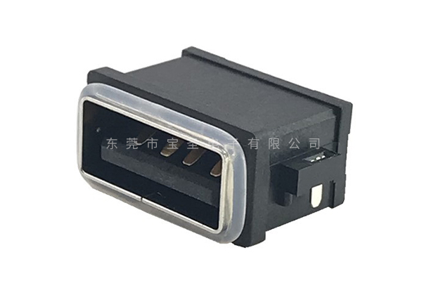 防水USB2.0 A母 沉板 帶接地腳BS-USB-1242 防水USB2.0 A母 沉板 帶接地腳BS-USB-1242