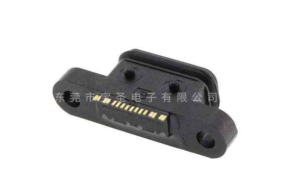 四周防水TYPE-C 16PIN帶耳BS-USBC-1203 四周防水TYPE-C 16PIN帶耳BS-USBC-1203